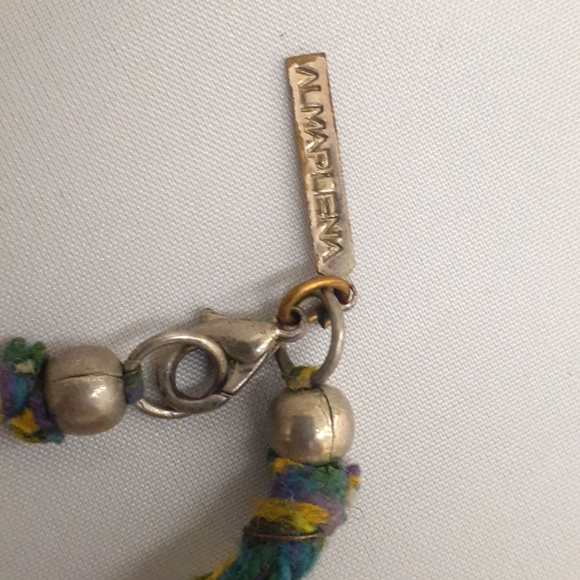 BOHO Amber brown Morano glass & Beaded  Necklace mukti strand ITALY BOHEMIAN - Picture 3 of 6